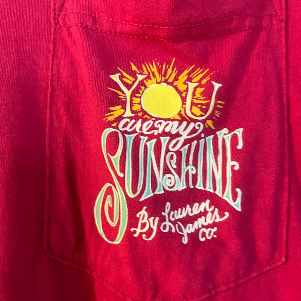 Lauren James hot pink large T-shirt